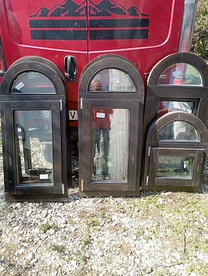 Set usa si ferestre arcada boltite lemn stratificat - imagine 3