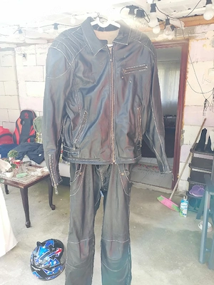 Costum Moto Halvarssons Full Set + casca cadou