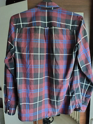 Fred Perry Long Sleeved Shirt In Burgundy Button Down M3265 MENS Size M