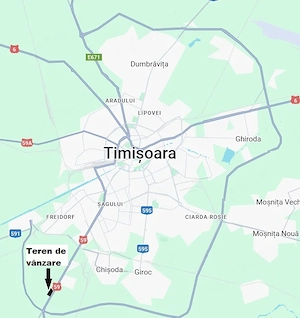 Teren industrial in Timisoara Calea Sagului - zona Monlandys, acces direct la DN59 - 17000mp