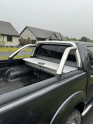 Rulou aluminiu inchidere bena Toyota Hilux 2004-2015 cu rollbar inox inclus - imagine 3