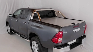 Rulou aluminiu inchidere bena Toyota Hilux 2004-2015 cu rollbar inox inclus - imagine 5