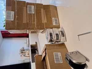 Morsete in otel inox reglabil pentru sticla 16-17mm pentru balustrade