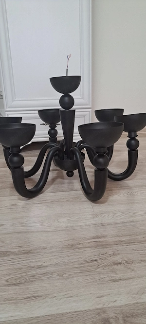Candelabru BON BON SP6, Negru,din metal, Stil modern - imagine 3