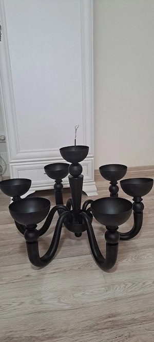 Candelabru BON BON SP6, Negru,din metal, Stil modern - imagine 4