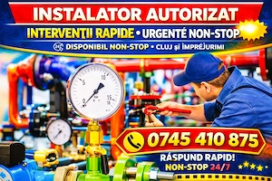 Instalator apa Urgențe 24 7 | Desfundări Canalizare, Reparații Instalații Sanitare