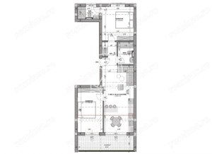 Apartament cu 3 camere 2 bai la alb loc privat de parcare in Turnisor - imagine 5