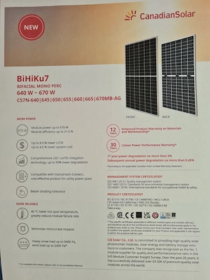 Vindem panouri fotovoltaice Canadian Solar