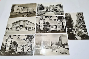 7 cărți poștale vechi, anii 60, alb negru - PITEȘTI