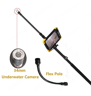 NOU!!! Camera de inspectie 4K + stâlp telescopic 5m   Profesional, portabil, 360 