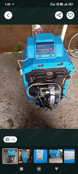 Centrală pe ulei cu boiler 135l