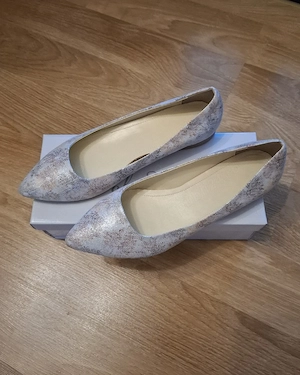 Pantofi balerini noi din piele Solo Donna nr. 39
