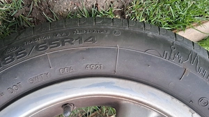 Jante de aluminiu cu anvelope vara.185 65 r 14 provin de pe ford focus 1,4×108la gauri - imagine 2