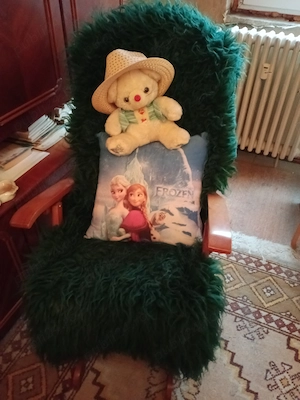 Vand balansoar cu tot cu cerga verde de lana