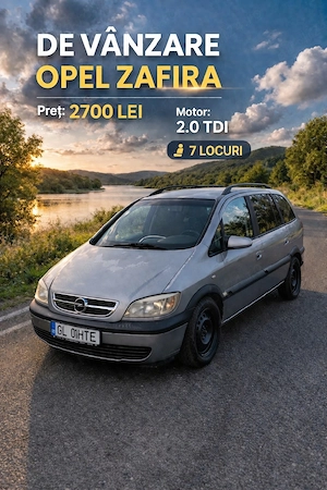 Opel Zafira-7 Locuri-2.0TDI Motor Blocat - imagine 2
