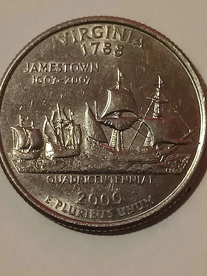monedă de colecție .de 25 de cenți (quarter)  2000 SUA.