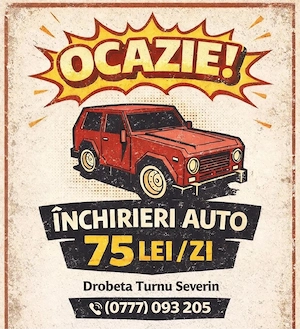 rent a car , inchirieri auto severin 