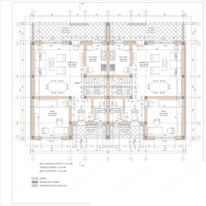 Zona str. Victoriei (str. Crizantemelor) - PROIECT NOU - case tip duplex, P+E, teren 360-442 mp - imagine 11