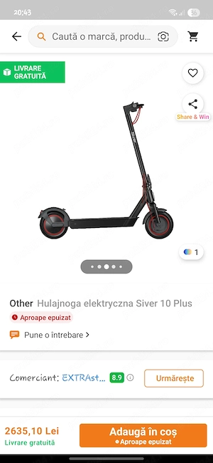 Vand trotineta electrica 