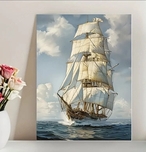 Tablou canvas Corabie 40 30 - imagine 3