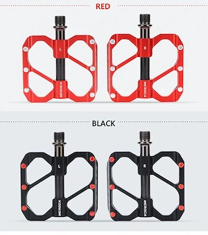 Pedale ultrausoare Meroca 3 Rulmenți aliaj aluminiu și fibră carbon late antiderapante cursiera mtb