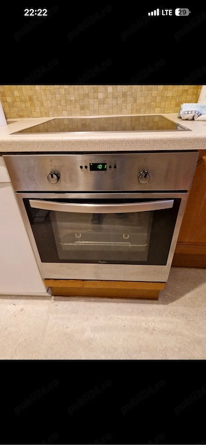 plita electrica electrolux+cuptor wirpool 