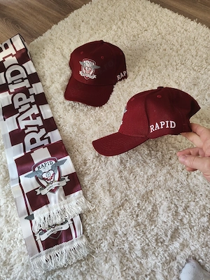 Sapca Rapid + Esarfa Rapid București  - imagine 2