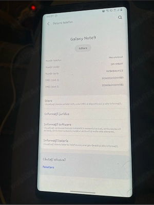 Vand Telefon Galaxy Note9