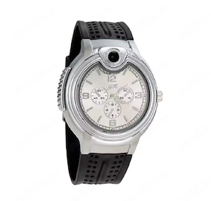 Ceas cu bricheta integrata, ceas barbati nou in cutie + Spray Gaz Refill 220ml