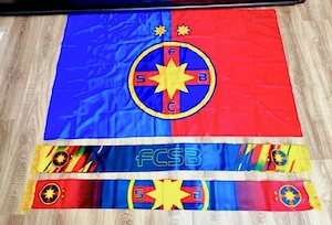 Steag Fcsb + Eșarfă FCSB 