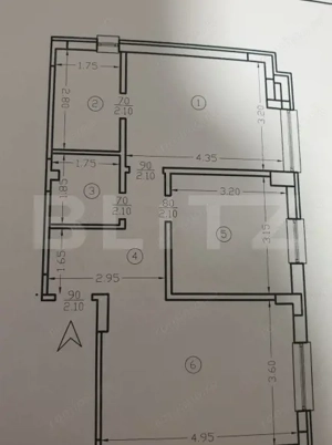 Apartament 3 camere, 55 mp, zona Baza 3