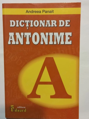 Cartea "Dicționar de antonime"