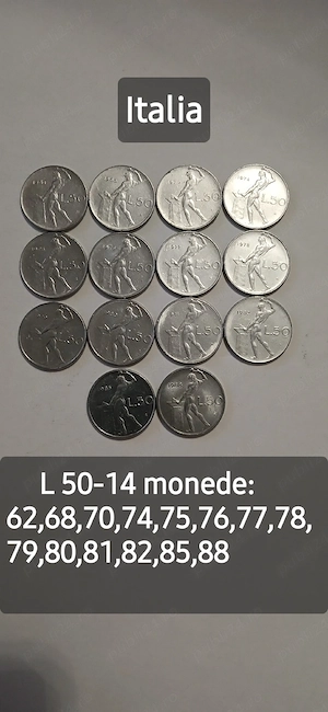Italia L50 14 monede 