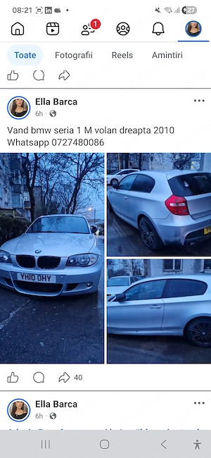 BMW Seria1m 2010 volan dreapta  - imagine 2