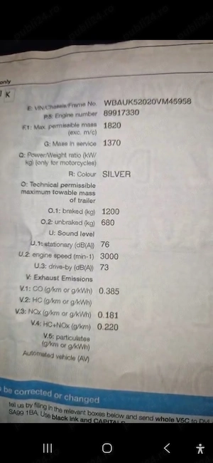 BMW Seria1m 2010 volan dreapta  - imagine 3