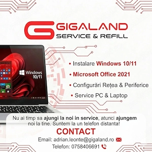 Instalare Windows | Microsoft Office | Service Laptop & Refill Gigaland
