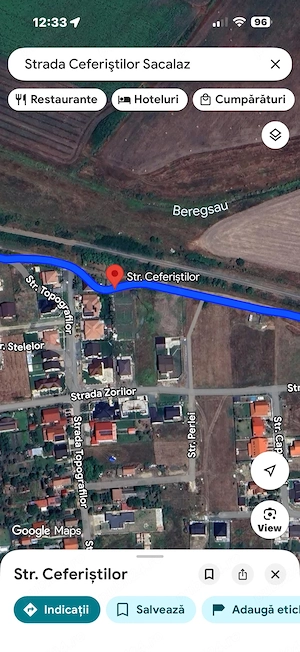 Teren intravilan de vânzare   Săcălaz, Str. Ceferiștilor   1017 mp   20 ml front   utilități  - imagine 2