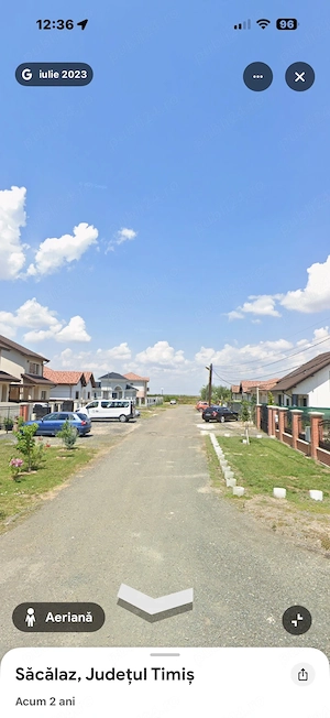 Teren intravilan de vânzare   Săcălaz, Str. Ceferiștilor   1017 mp   20 ml front   utilități  - imagine 3
