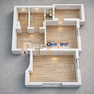 Ocazie Apartament 2 camere decomandat Copou Etaj 1 | Parcare | Ideal investiție
