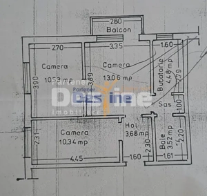 Apartament  3 camere, semidecomandat, Alexandru Cel Bun, 89.900 EURO - imagine 12