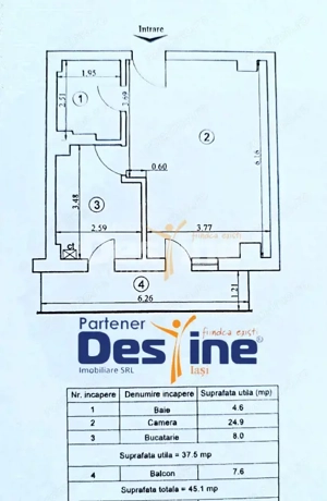 Apartament 1 camera 45 mp mobilat și utilat + loc de parcare - imagine 16
