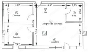 Apartament 3 camere, 62,5mp, bloc nou, zona Corneliu Coposu - imagine 7
