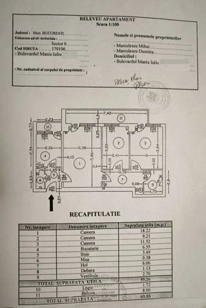 De vanzare apartament 3 camere Veteranilor - imagine 8