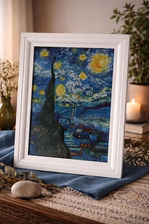 Tablou pictat in ulei | Noapte Instelata de Van Gogh - Recreat 