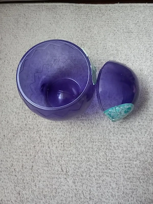 Decoratiune de Paste Bol cu capac, forma de ou  - imagine 2