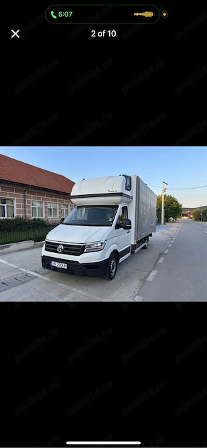 Volkswagen Crafter 2018 2.0 TDI 177 cp prelata 10 europaleti - imagine 4