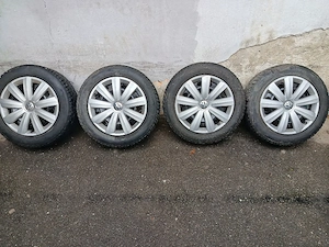 Jante vw,skoda,seat, audi 5x112 16 anvelope 205 55 16, foarte bune 6-7mm - imagine 2