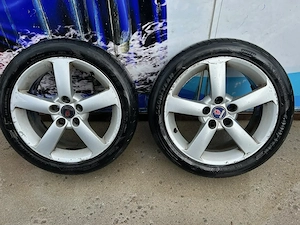 Roti Saab/Opel jante alu si anvelope 225 45 r17 Goodyear vara - imagine 2