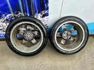 Roti Saab/Opel jante alu si anvelope 225 45 r17 Goodyear vara - imagine 3