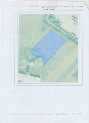 Teren intravilan 5800mp- Zona vama Oradea - Borsului -, pt investitie. - imagine 2